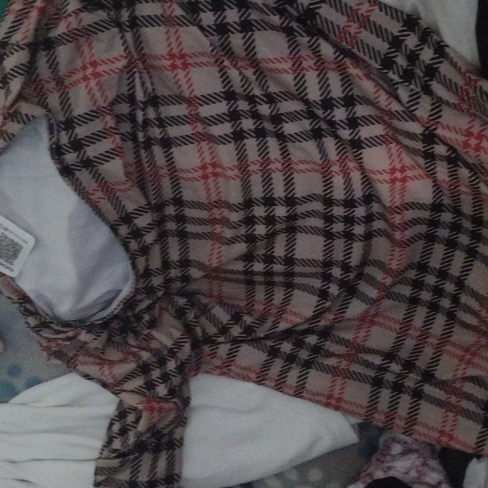Beige n plaid dress